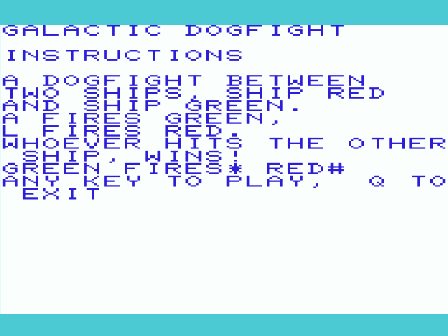 Galactic Dogfight — sstitle (WOR)