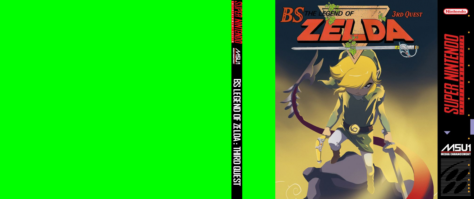 Bs Legend Of Zelda - Third Quest — box-texture (US)