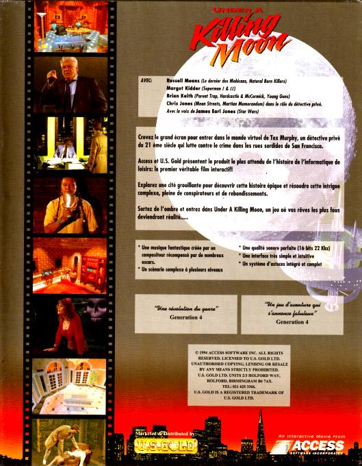 Under A Killing Moon — box-2D-back (FR)