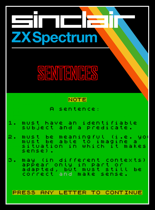 Sentences box art