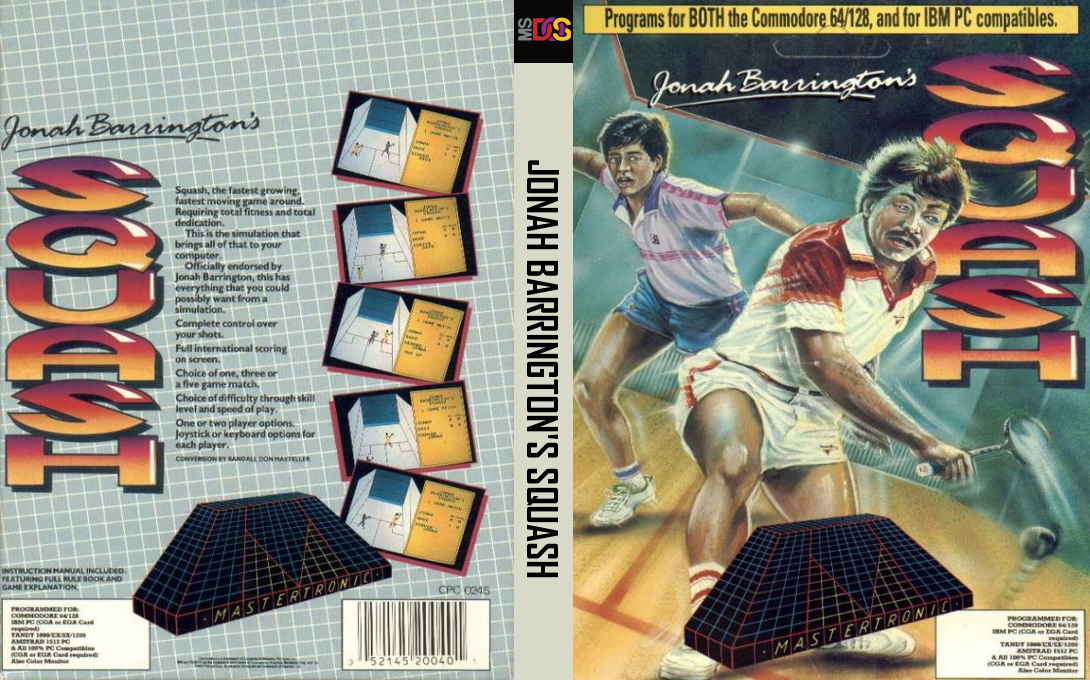Jonah Barrington's Squash — box-texture (US)