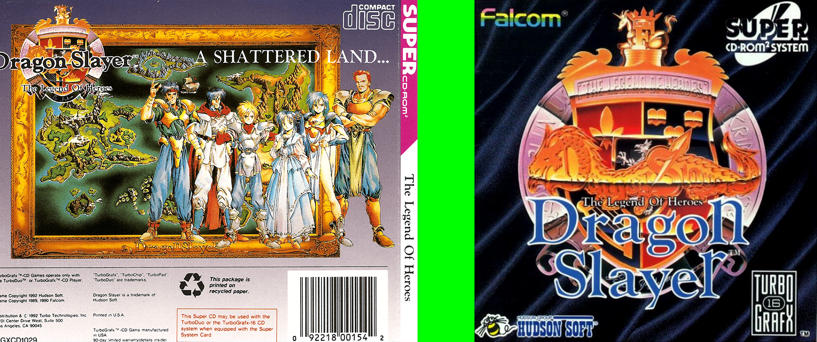 Dragon Slayer - The Legend Of Heroes — box-texture (US)