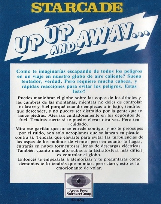 Up Up and Away — box-2D-back (EU)
