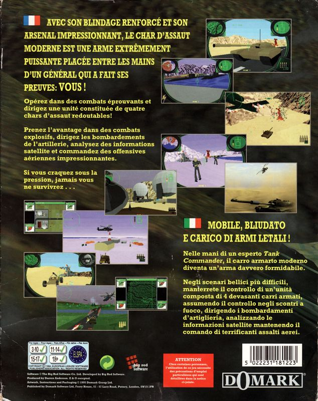 Tank Commander — box-2D-back (EU)