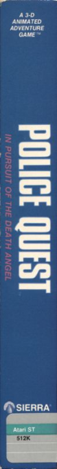 Police Quest - In Pursuit of the Death Angel — box-2D-side (US)