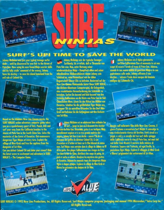 Surf Ninjas — box-2D-back (EU)