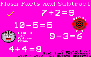 Flash Facts Add Subtract box art