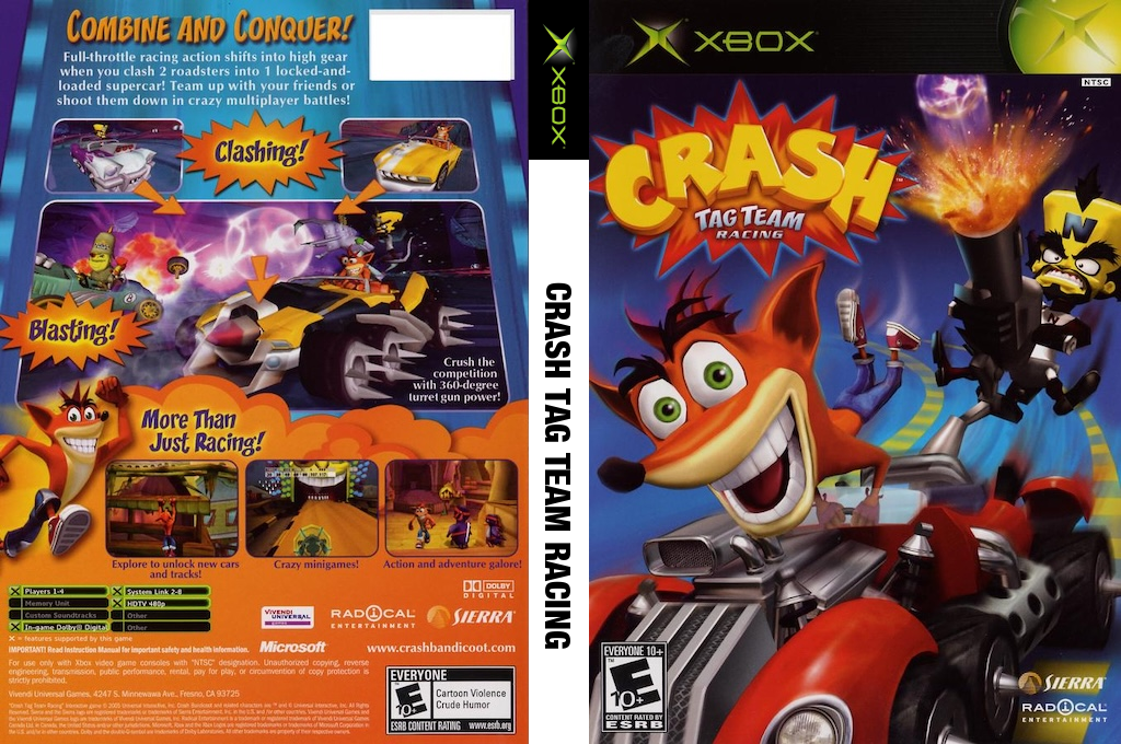 Crash Tag Team Racing — box-texture (US)