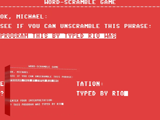 Word-Scramble Game — mixrbv2 (WOR)