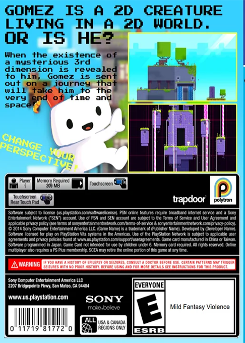 Fez — box-2D-back (US)