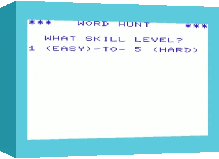 Word Hunt — box-3D (WOR)