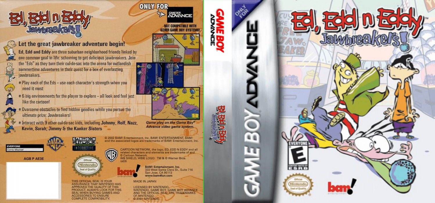 Ed, Edd n Eddy - Jawbreakers! — box-texture (US)