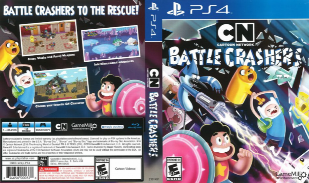 Cartoon Network: Battle Crashers — box-texture (US)