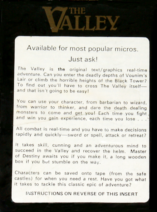 The Valley — box-2D-back (EU)