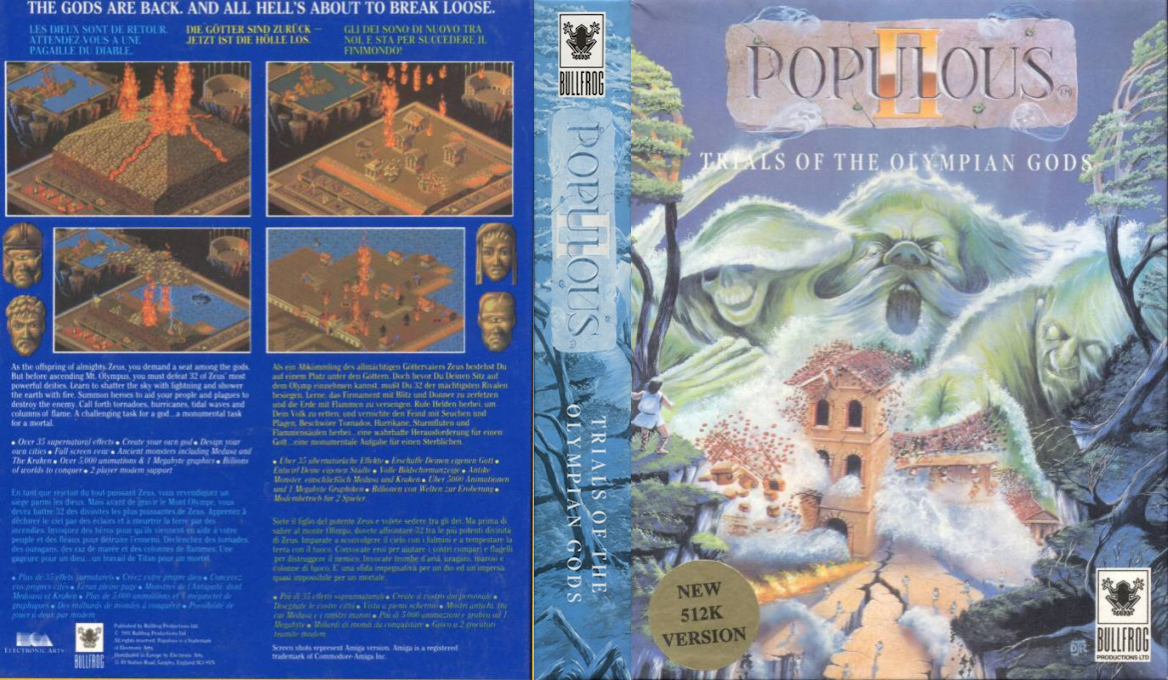 Populous II - Trials of the Olympian Gods — box-texture (EU)