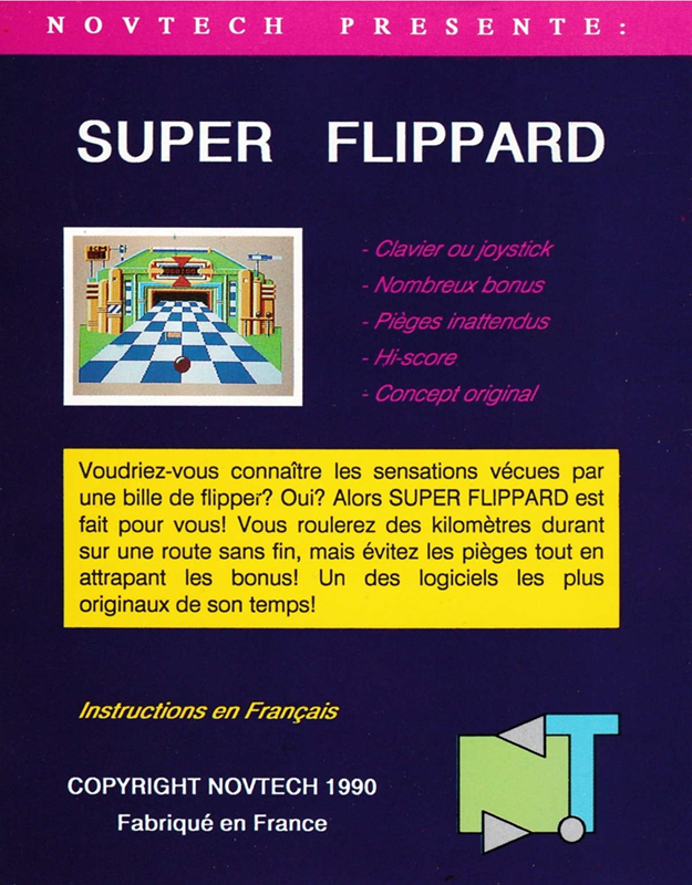 Super Flippard — box-2D-back (FR)