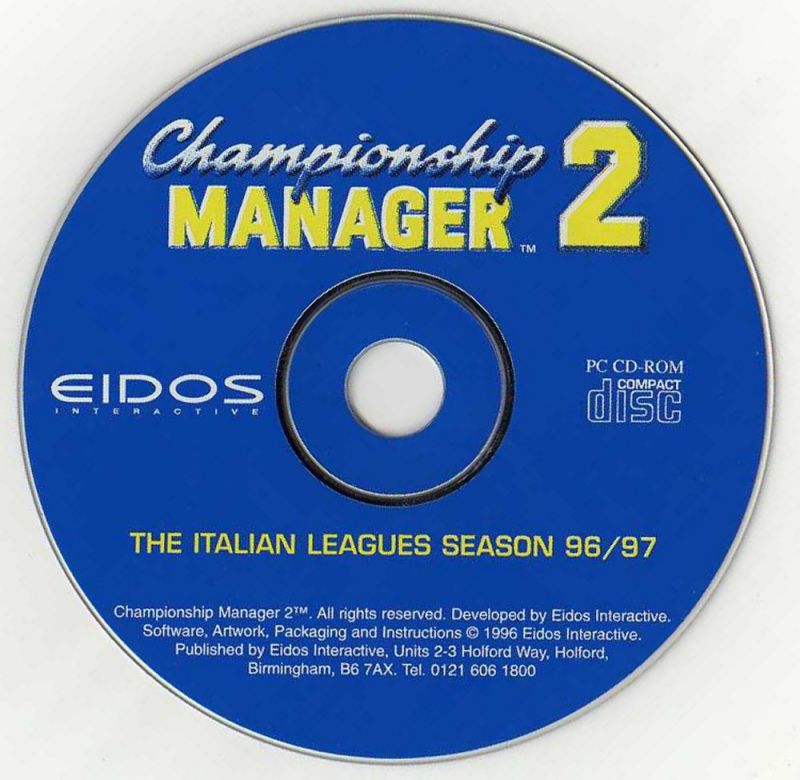 Championship Manager 2: The European Leagues — support-2D (UK)
