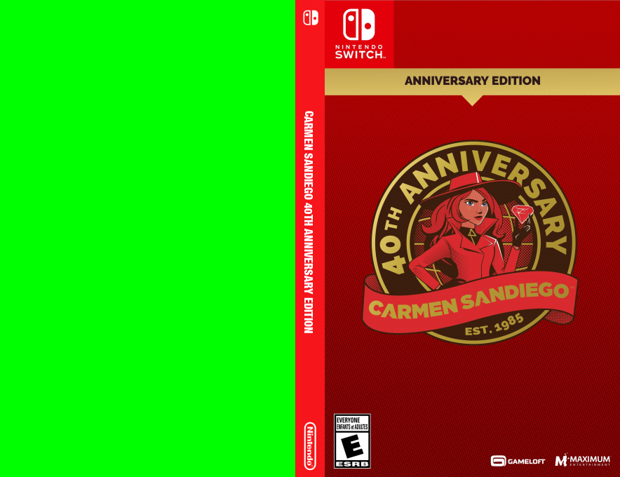 Carmen Sandiego 40th Anniversary Edition — box-texture (US)
