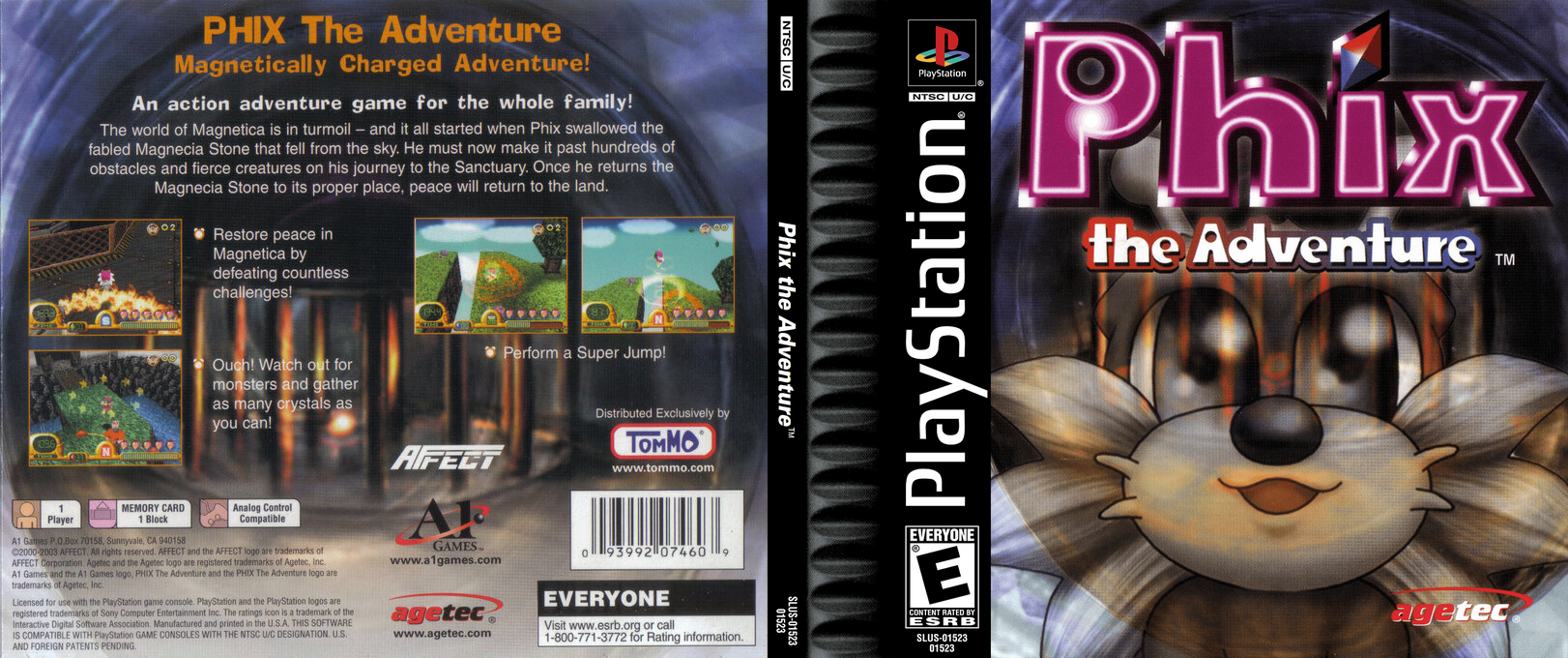 Phix - The Adventure — box-texture (US)