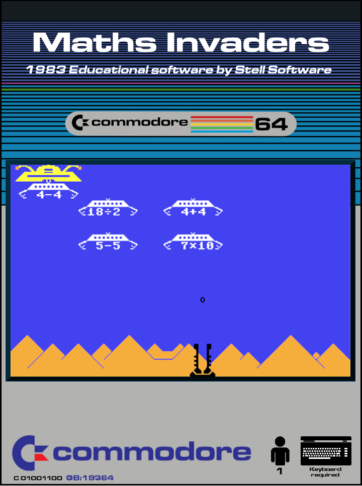 Maths Invaders box art