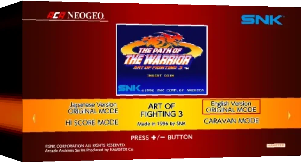 Aca Neogeo Art Of Fighting 3 — box-3D (WOR)