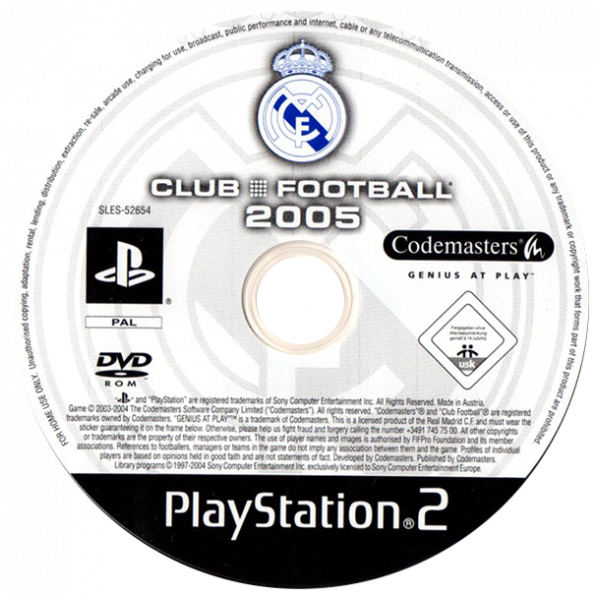 Club Football 2005 - Real Madrid — support-2D (EU)