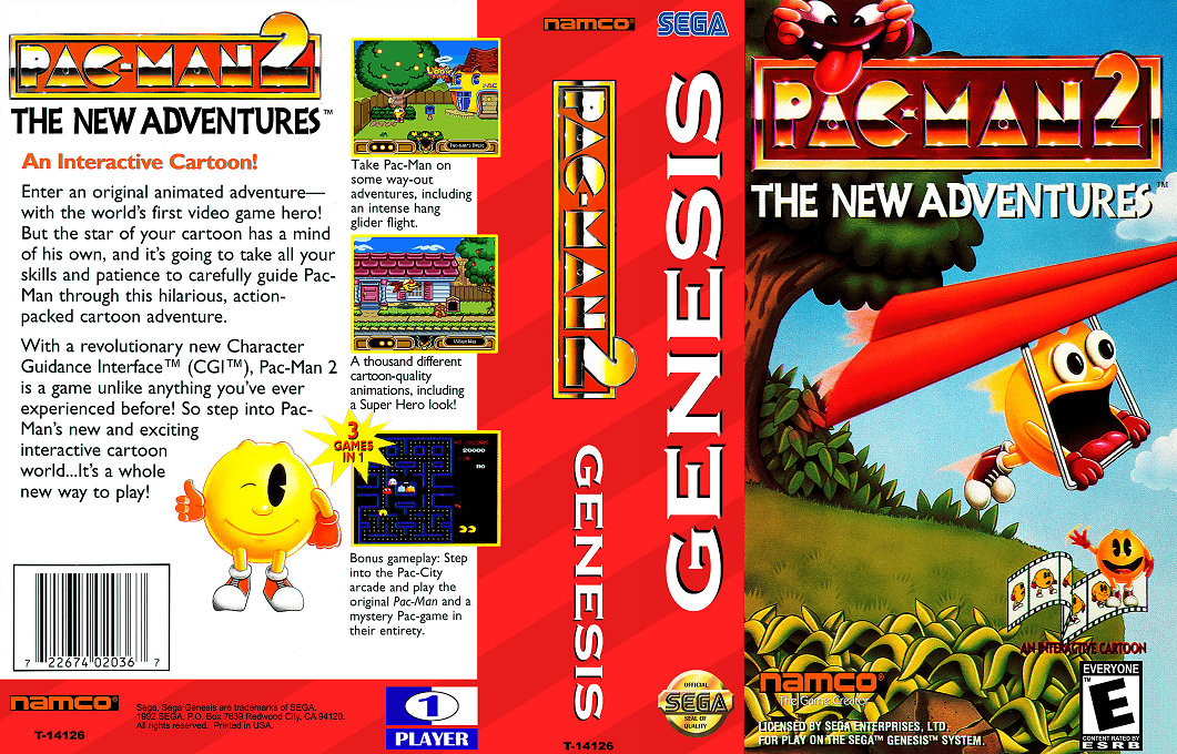 Pac-man 2 - The New Adventures — box-texture (US)
