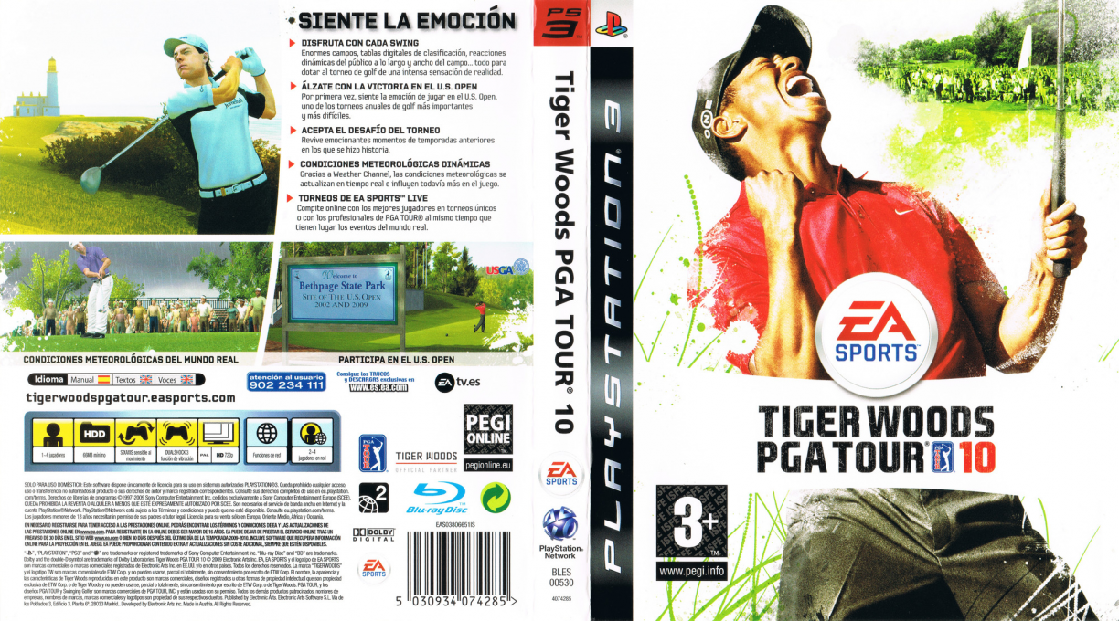 Tiger Woods PGA Tour 10 — box-texture (SP)