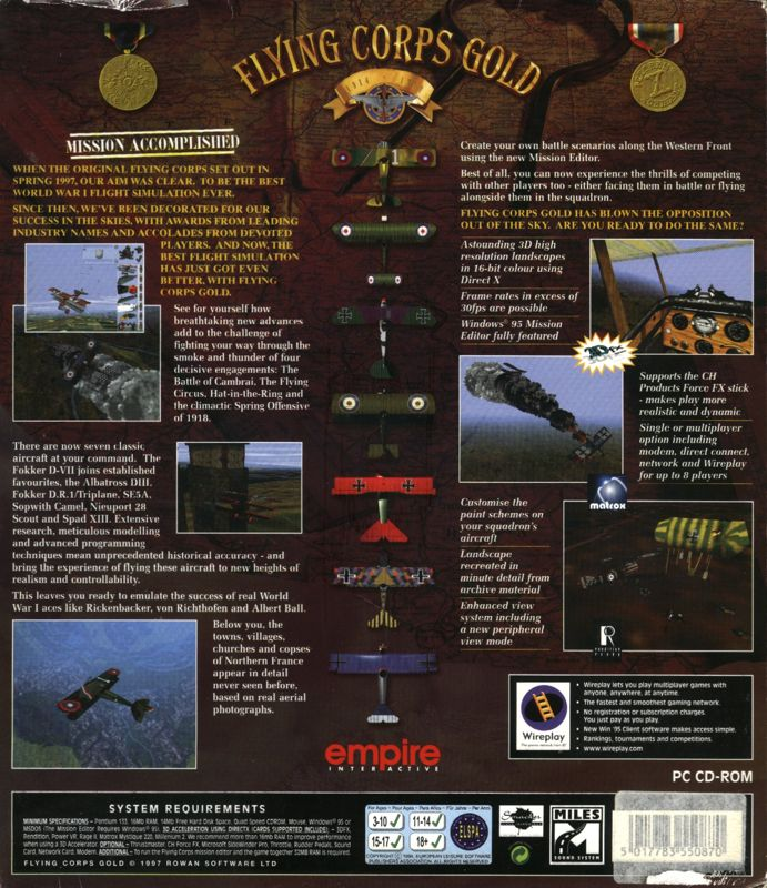 Flying Corps Gold — box-2D-back (EU)