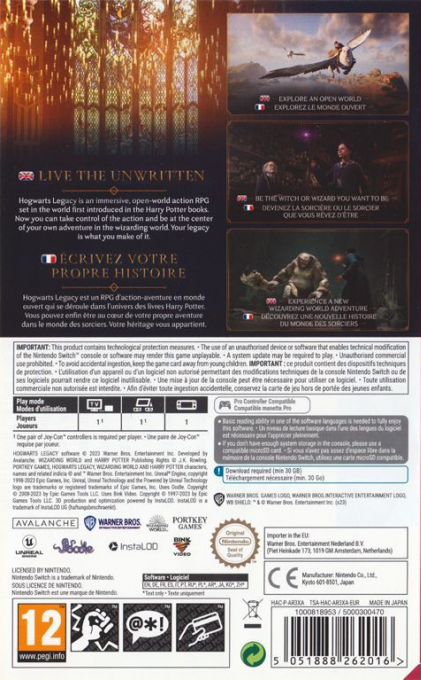 Hogwarts Legacy — box-2D-back (EU)