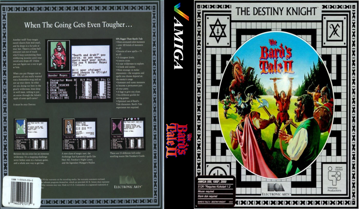 Bard's Tale II, The - The Destiny Knight — box-texture (US)