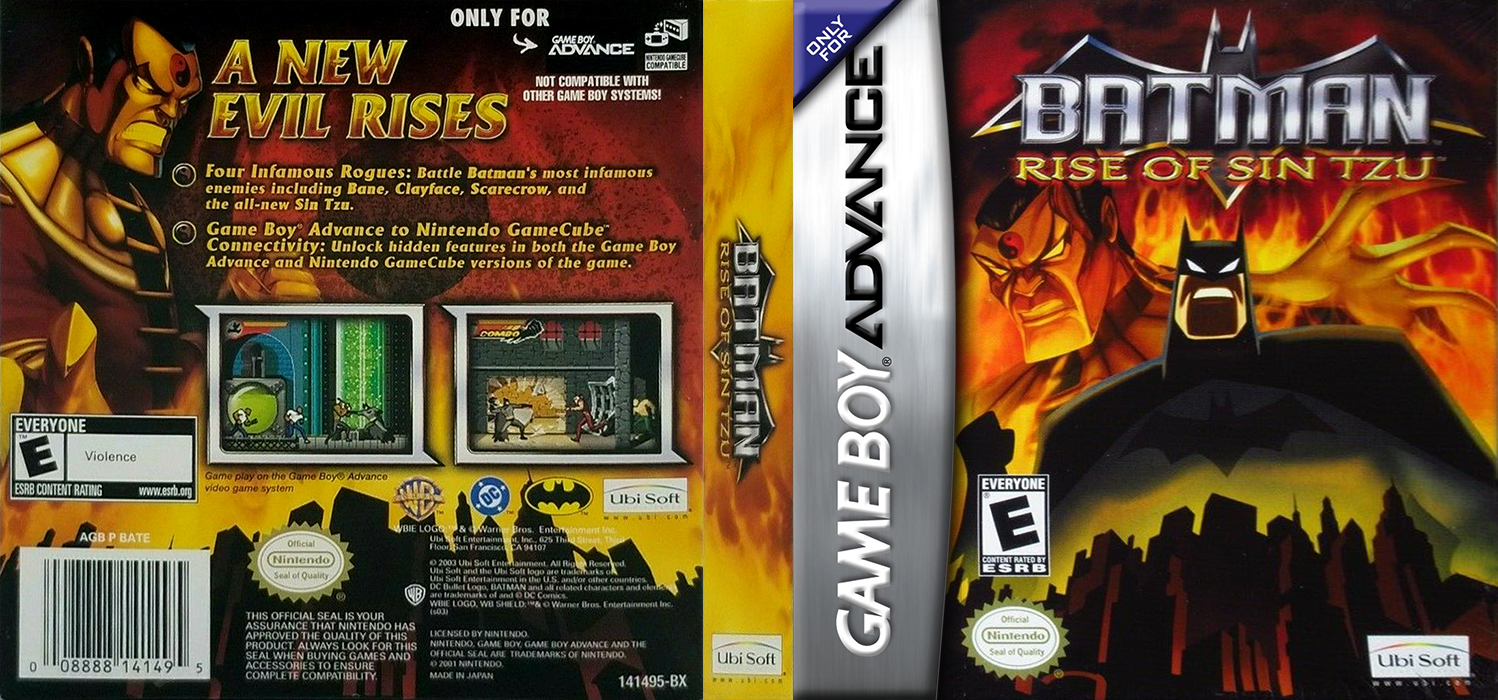 Batman - Rise of Sin Tzu — box-texture (US)