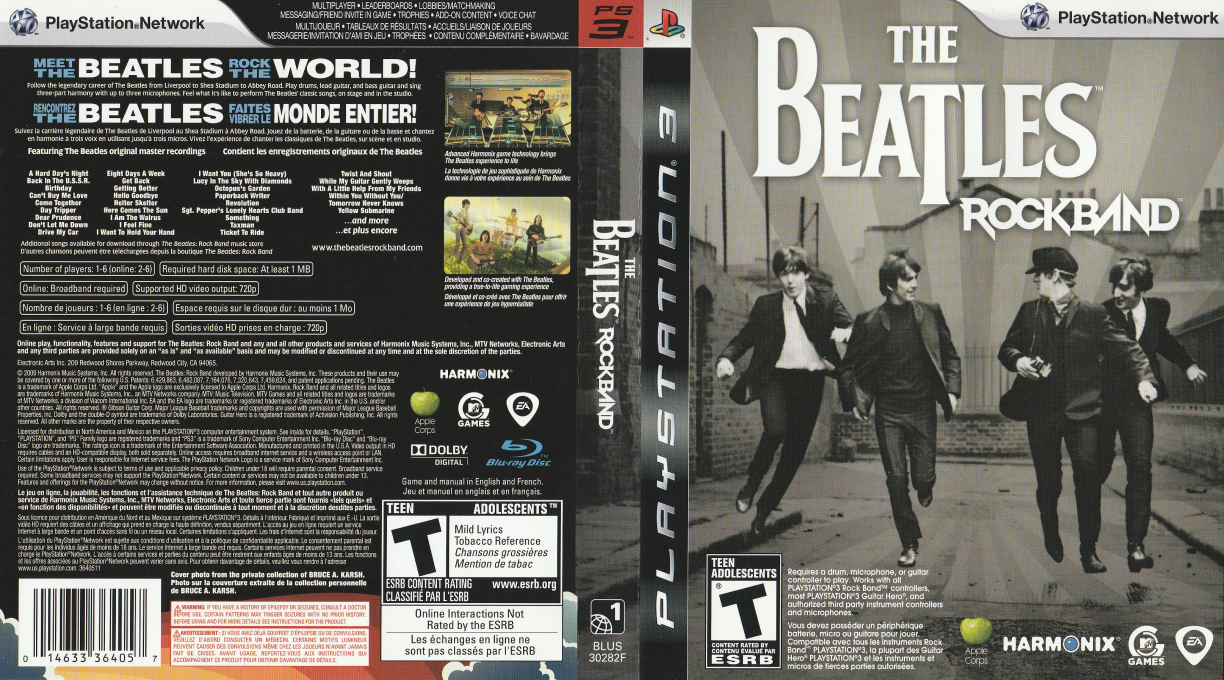 Beatles, The - Rock Band — box-texture (CA)