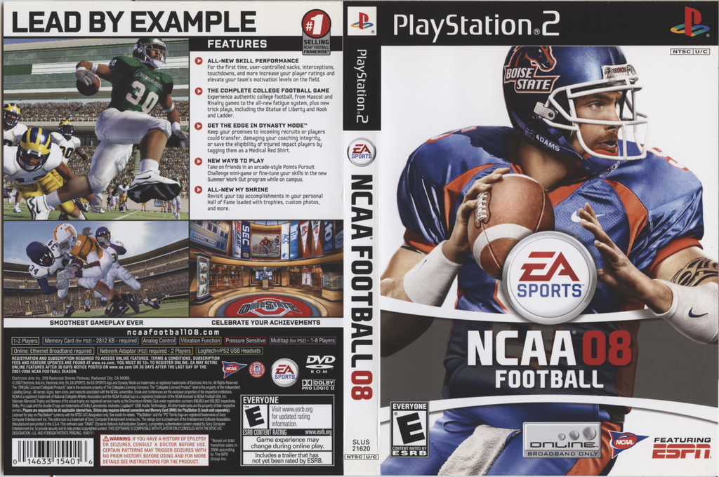 NCAA Football 08 — box-texture (US)