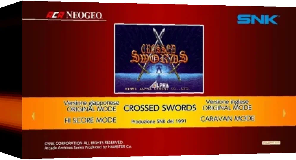 Aca Neogeo Crossed Swords — box-3D (WOR)