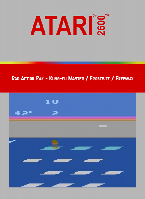 Rad Action Pak - Kung-fu Master / Frostbite / Freeway — box-2D (SS)
