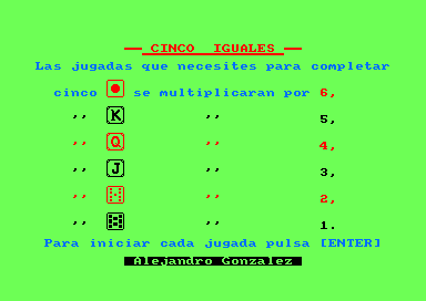 Cinco Iguales — ss (SP)