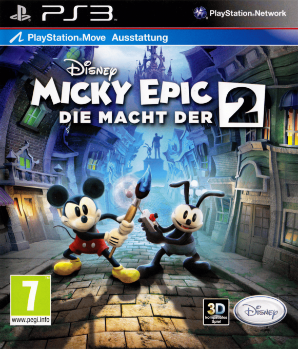 Disney Epic Mickey 2 - The Power of Two — box-2D (DE)
