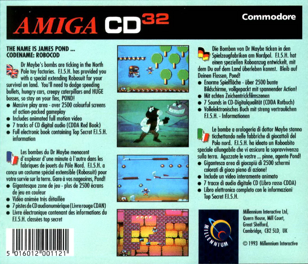 James Pond 2 - Robocod — box-2D-back (EU)
