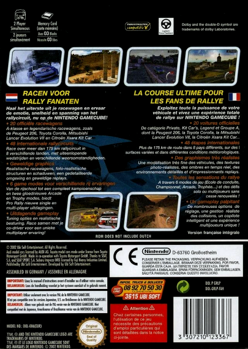 Pro Rally 2002 — box-2D-back (FR)