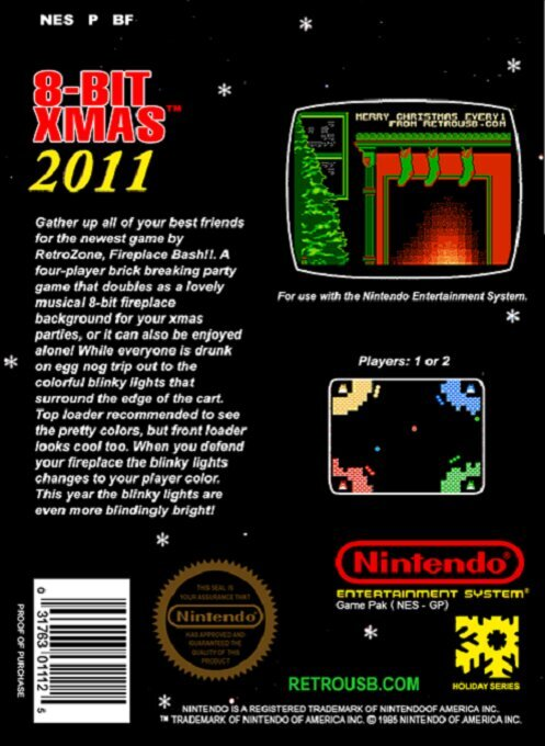 8-BIT XMAS 2011 — box-2D-back (WOR)