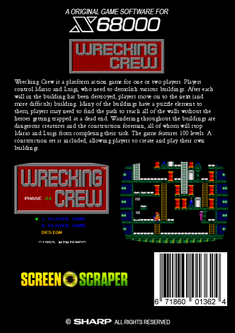 Wrecking Crew — box-2D-back (SS)