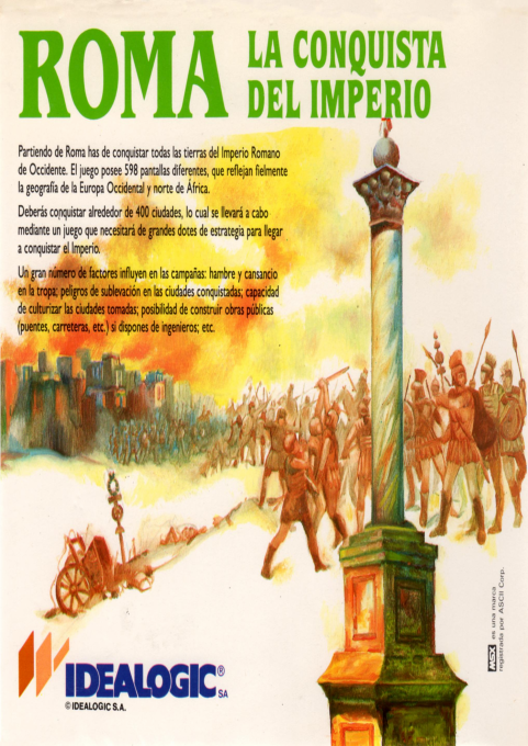 Roma - La Conquista Del Imperio — box-2D-back (SP)