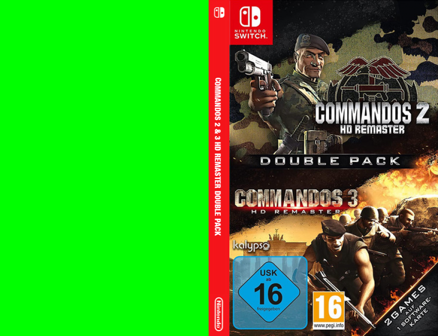 Commandos 2 & 3 HD Remaster Double Pack — box-texture (DE)