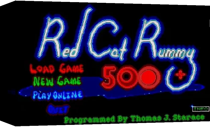 Red Cat Rummy 500 — box-3D (WOR)