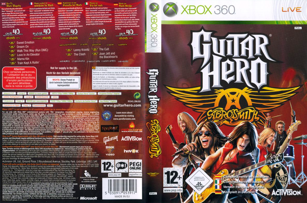 Guitar Hero - Aerosmith — box-texture (EU)