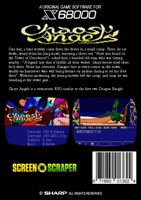 Chaos Angels — box-2D-back (SS)