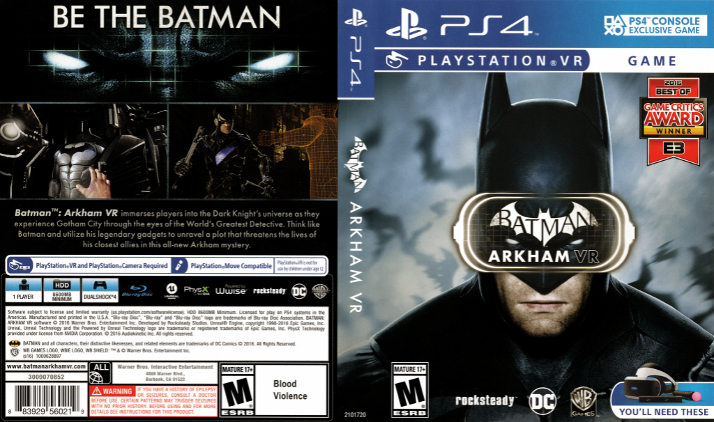 Batman - Arkham VR — box-texture (US)