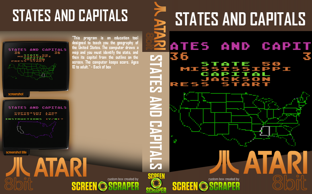 States and Capitals — box-texture (SS)