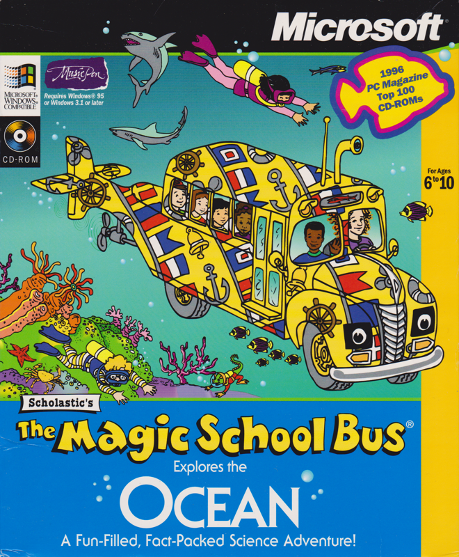 Scholastic's The Magic School Bus Explores the Ocean box art